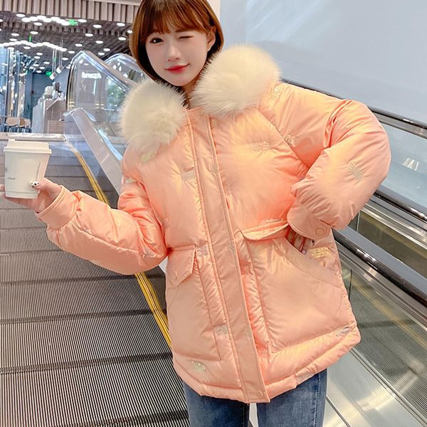 women's down parkas winter polyester jacket hooded long sleeve cardigan pockets loose solid thick fashion office lady 221205, Black
women's down parkas winter polyester jacket hooded long sleeve cardigan pockets loose solid thick fashion office lady 221205, Black