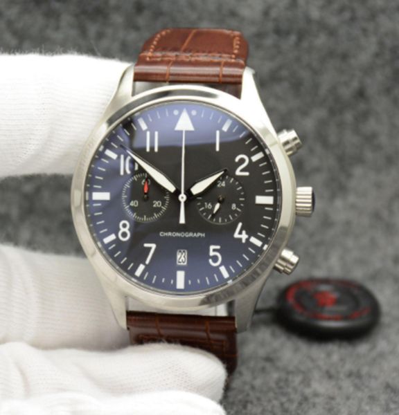 haute qualite men's quartz battery watch luxury brand leather strap chronograph limited designer silver case pilot professional luminou, Slivery;brown
haute qualite men's quartz battery watch luxury brand leather strap chronograph limited designer silver case pilot professional luminou, Slivery;brown