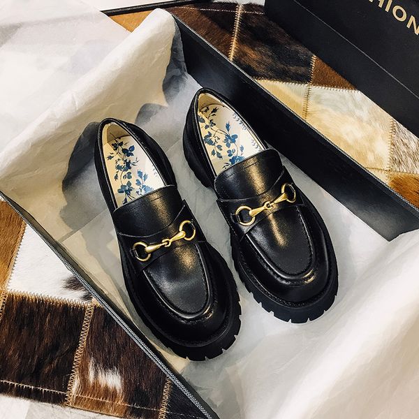 designer women casual shoe platform lug sole loafers with horsebit buckles thick soles womens lady girl luxury leather casual shoes eur34-40, Black
designer women casual shoe platform lug sole loafers with horsebit buckles thick soles womens lady girl luxury leather casual shoes eur34-40, Black