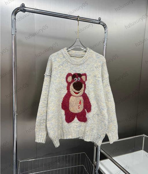 womens sweater strawberry bear three color embroidery round collar pullover knitted sweaters left shoulder long sleeves thick warm knitwear, White;black
womens sweater strawberry bear three color embroidery round collar pullover knitted sweaters left shoulder long sleeves thick warm knitwear, White;black