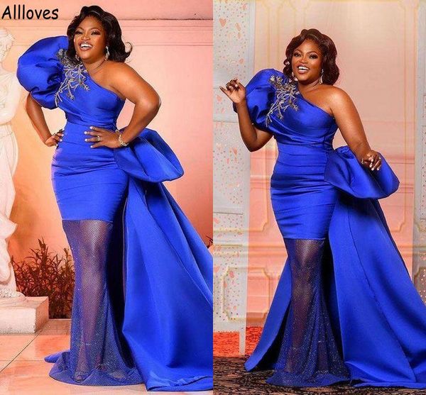 royal blue african mermaid evening dresses puffy one shoulder gorgeous peplum beaded special occasion prom gowns plus size arabian women ves, Black;red
royal blue african mermaid evening dresses puffy one shoulder gorgeous peplum beaded special occasion prom gowns plus size arabian women ves, Black;red