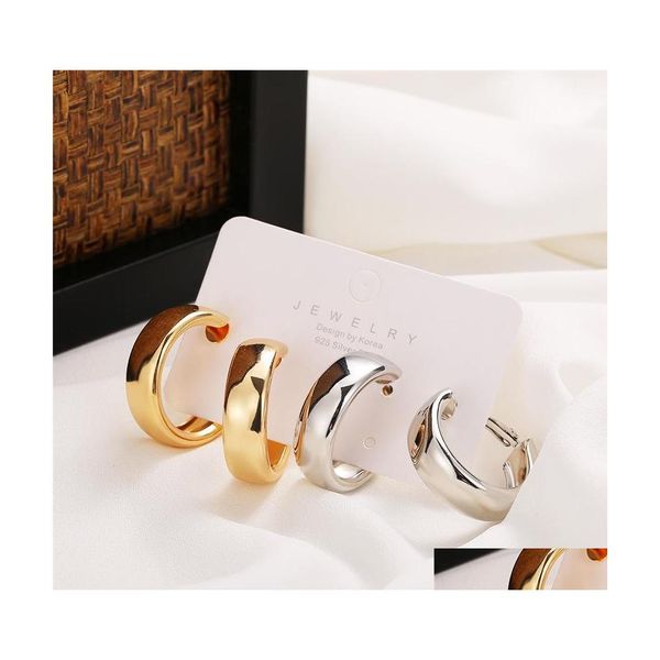 hoop huggie trendy simple plated gold sier hoop earrings for women girl circle round minimalist earring party jewelry 323 d3 drop d dhhbw, Golden;silver
hoop huggie trendy simple plated gold sier hoop earrings for women girl circle round minimalist earring party jewelry 323 d3 drop d dhhbw, Golden;silver