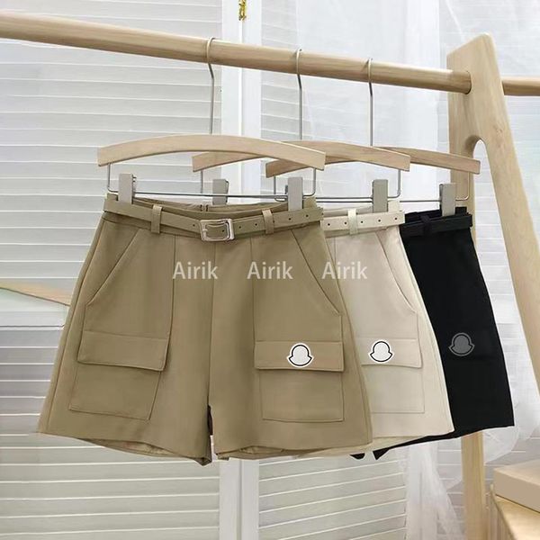 new wome's monclair shorts with fashion decorate pocket casual loose design stretch hight waist with luxury classic designer short pant, White;black
new wome's monclair shorts with fashion decorate pocket casual loose design stretch hight waist with luxury classic designer short pant, White;black