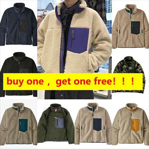 patagonias men fleece jacket classic retro mens thick warm down designer models lamb cashmere stand collar couple winter coat444, Black;brown
patagonias men fleece jacket classic retro mens thick warm down designer models lamb cashmere stand collar couple winter coat444, Black;brown