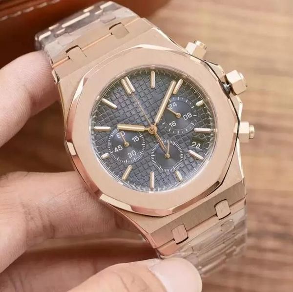 u1 grade aaa men watches 42mm royal multi-function dial manual scanning quartz movement chronograph stainless steel fashion men's wrist, Slivery;brown
u1 grade aaa men watches 42mm royal multi-function dial manual scanning quartz movement chronograph stainless steel fashion men's wrist, Slivery;brown
