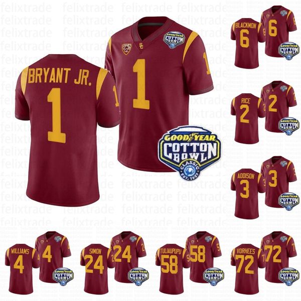 american college football wear 2023 cotton bowl college football jersey usc trojans reggie bush troy polamalu caleb williams addison travis, Black
american college football wear 2023 cotton bowl college football jersey usc trojans reggie bush troy polamalu caleb williams addison travis, Black