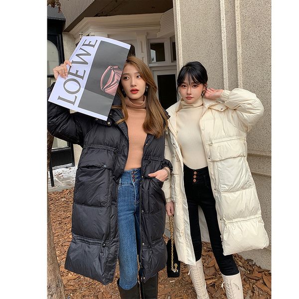 women's down parkas the stylish down jacket with long cap and slim waist 221205, Black
women's down parkas the stylish down jacket with long cap and slim waist 221205, Black