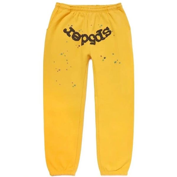 print pants sweatpants men women yellow trousers joggers sweatpants, Black;brown