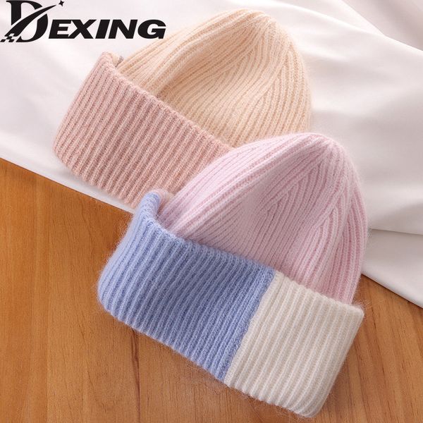 beanieskull caps angola fluffyy rabbit fur winter hat for women soft warm double color beanies ski knit outdoor skullies wholesale cap 22120, Blue;gray
beanieskull caps angola fluffyy rabbit fur winter hat for women soft warm double color beanies ski knit outdoor skullies wholesale cap 22120, Blue;gray