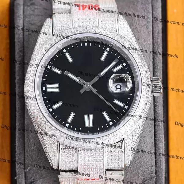 de luxe diamond iced montre out mens watch 40mm automatic mechanical fashion wristwatch for classic men cool wristwatches gifts calendar, Slivery;golden
de luxe diamond iced montre out mens watch 40mm automatic mechanical fashion wristwatch for classic men cool wristwatches gifts calendar, Slivery;golden