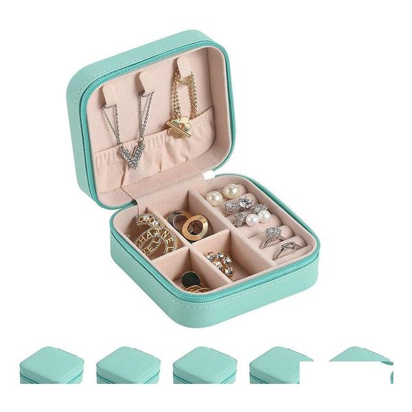 jewelry boxes light blue mini jewelry box for earrings travel women necklace storage gift boxes portable girls jewellery ring bracel otltj, Black;white
jewelry boxes light blue mini jewelry box for earrings travel women necklace storage gift boxes portable girls jewellery ring bracel otltj, Black;white