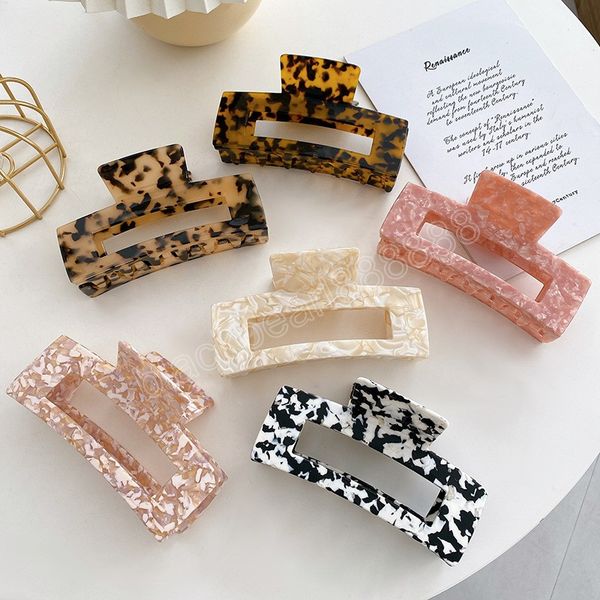 women fashion korean rectangular hollow out clamps 12.7cm large size hair clips leopard acrylic tortoise shell acetic acid hair claw, Slivery;golden
women fashion korean rectangular hollow out clamps 12.7cm large size hair clips leopard acrylic tortoise shell acetic acid hair claw, Slivery;golden