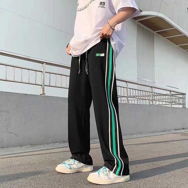 men's pants 2022 ropa stripe joggers men baggy tracksuit pants dents daily casual korean fashion sweatpants women long trousers pantn t, Black
men's pants 2022 ropa stripe joggers men baggy tracksuit pants dents daily casual korean fashion sweatpants women long trousers pantn t, Black