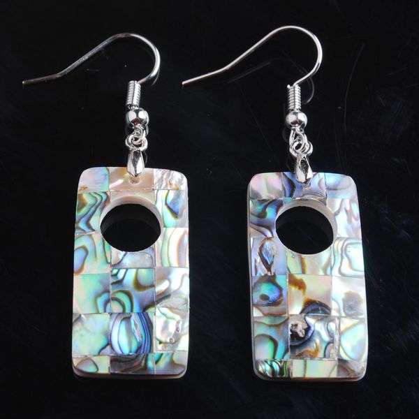 fashion jewelry natural rectangle dangle new zealand abalone shell earrings 10pair v9011, Silver
fashion jewelry natural rectangle dangle new zealand abalone shell earrings 10pair v9011, Silver