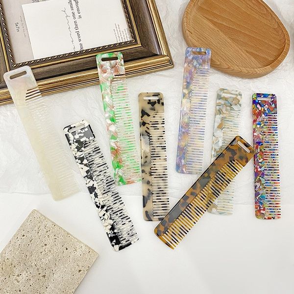 colorful marble pattern geometric acetate hair comb rectangle tortoiseshell resin hair combs women hair accessories, Golden;white
colorful marble pattern geometric acetate hair comb rectangle tortoiseshell resin hair combs women hair accessories, Golden;white
