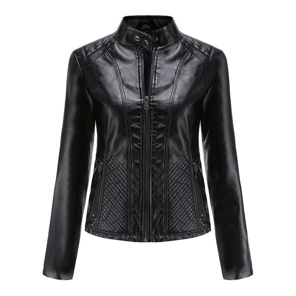 women's leather faux jacket women autumn spring female coat fashion black red brown clothes ladies jaqueta feminina veste cuir femme xx
women's leather faux jacket women autumn spring female coat fashion black red brown clothes ladies jaqueta feminina veste cuir femme xx