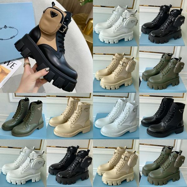 boots new designer men women monolith shiny detachable nylon pouch combat shoes nylon hailf outdoor thick bottom mid-length boot 35-46, Black
boots new designer men women monolith shiny detachable nylon pouch combat shoes nylon hailf outdoor thick bottom mid-length boot 35-46, Black