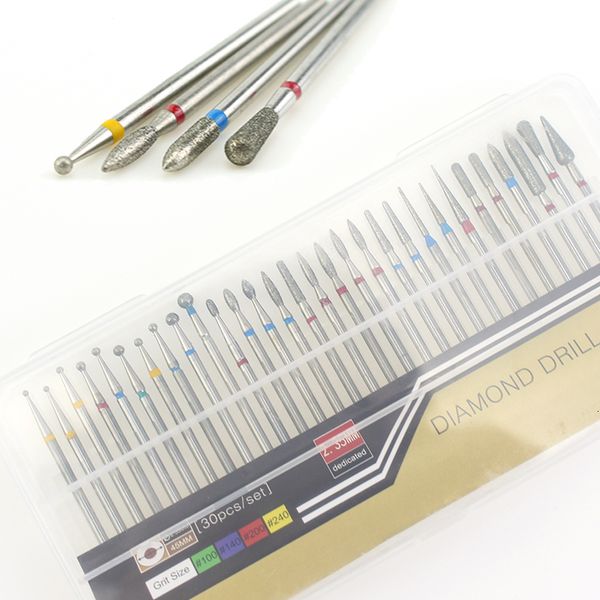 nail art equipment 30pcslot diamond drill bits electric file milling cutter for manicure pedicure machine tools accessories 221206, Silver
nail art equipment 30pcslot diamond drill bits electric file milling cutter for manicure pedicure machine tools accessories 221206, Silver