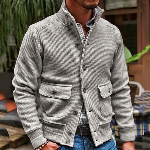 men's jackets men jacket knitted button closure solid color single-breasted streetwear autumn winter stand collar suit coat for daily w, Black;brown
men's jackets men jacket knitted button closure solid color single-breasted streetwear autumn winter stand collar suit coat for daily w, Black;brown