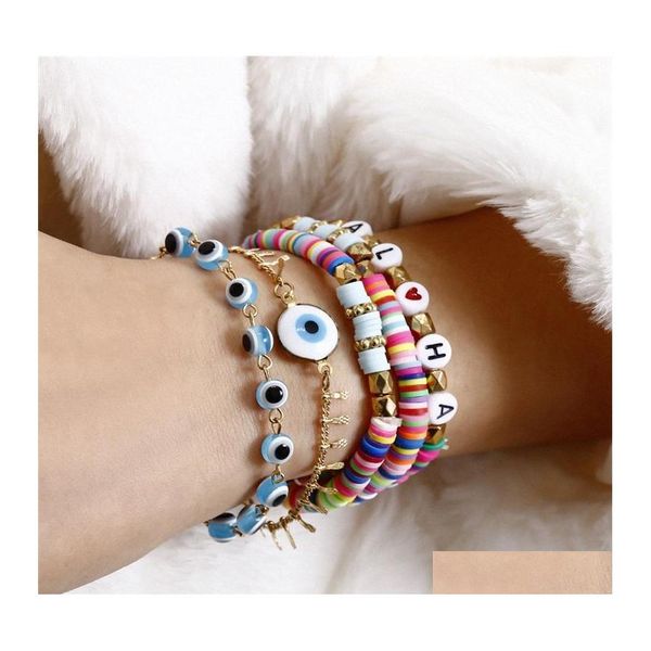 charm bracelets 5pcs/set blue evil eye charm bracelets for women rainbow letter beads bracelet set fashion jewelry1 798 q2 drop deli dhewc, Golden;silver
charm bracelets 5pcs/set blue evil eye charm bracelets for women rainbow letter beads bracelet set fashion jewelry1 798 q2 drop deli dhewc, Golden;silver
