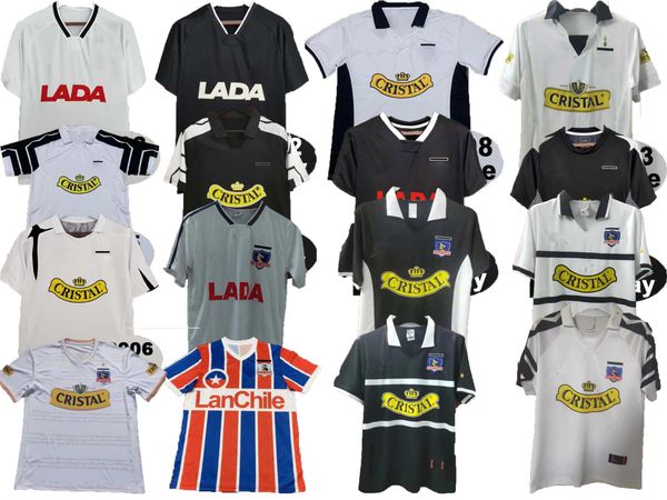 92 93 colo colo retro soccer jerseys angel fernrndez vidrl lerl barticciotto 1995 long sleeves home white away black football shirt, Black;yellow
92 93 colo colo retro soccer jerseys angel fernrndez vidrl lerl barticciotto 1995 long sleeves home white away black football shirt, Black;yellow