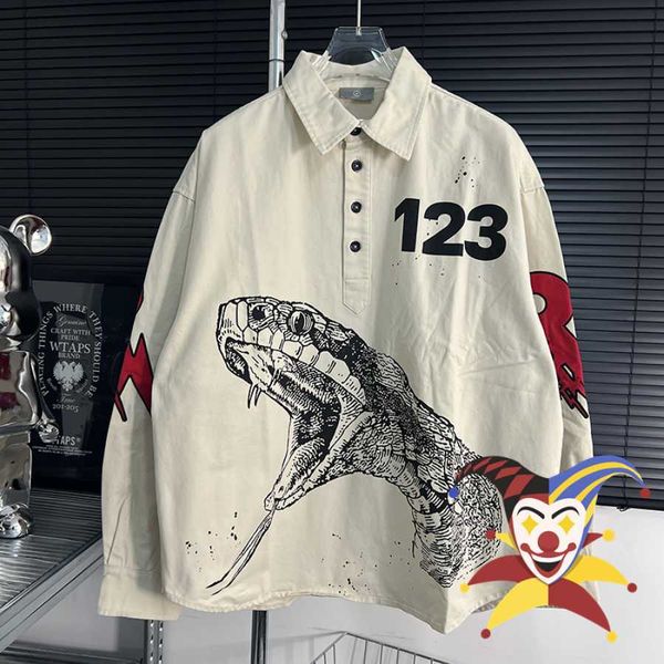 men's jackets snake print rrr123 vintage shirt jacket men women rrr 123 coats outerwear clothes t221206, Black;brown
men's jackets snake print rrr123 vintage shirt jacket men women rrr 123 coats outerwear clothes t221206, Black;brown