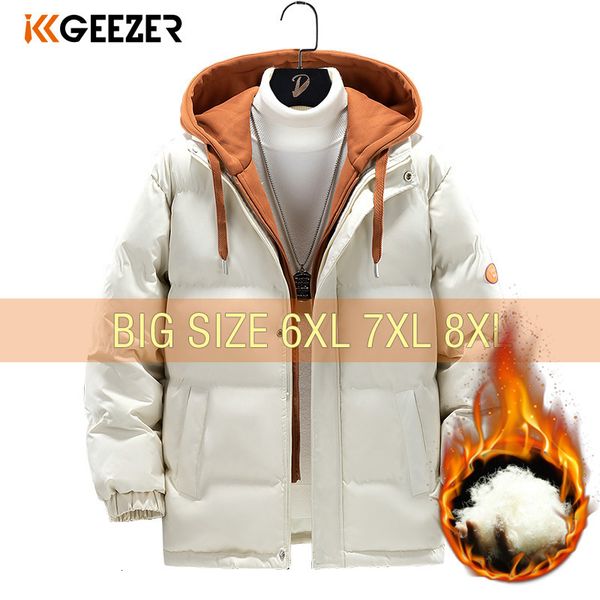 mens down parkas winter jackets cotton hoodie plus size oversize false 2 sets warm coats windbreak black loose male waterproof padded 221205
mens down parkas winter jackets cotton hoodie plus size oversize false 2 sets warm coats windbreak black loose male waterproof padded 221205