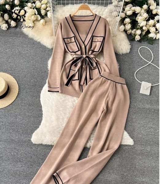 women's tracksuits knitted new two piece sets long sleeve sweater and skinny pants matching sets, Gray
women's tracksuits knitted new two piece sets long sleeve sweater and skinny pants matching sets, Gray