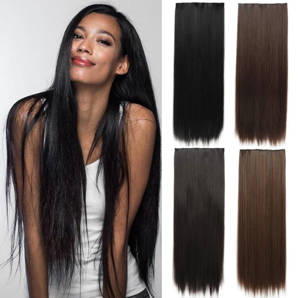 synthetic s merisihair 32inch synthetic hair s 5 clips long straight high temperature fiber black brown hairpiece 221205
synthetic s merisihair 32inch synthetic hair s 5 clips long straight high temperature fiber black brown hairpiece 221205