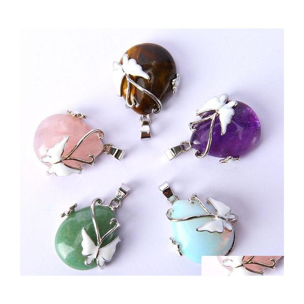 charms csja water drop natural stone pendant pink quartz purple crystal tiger eye butterfly flower pendants necklace for women men 1 dh8ba, Bronze;silver
charms csja water drop natural stone pendant pink quartz purple crystal tiger eye butterfly flower pendants necklace for women men 1 dh8ba, Bronze;silver