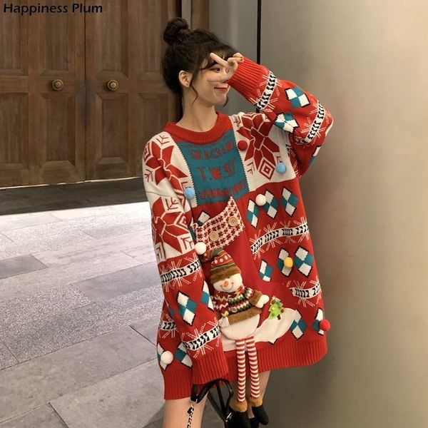 women s sweaters girlfriends christmas long harajuku loose thick plus velvet girlfriend outfit year fashion ladies clothes 221206, White;black
women s sweaters girlfriends christmas long harajuku loose thick plus velvet girlfriend outfit year fashion ladies clothes 221206, White;black