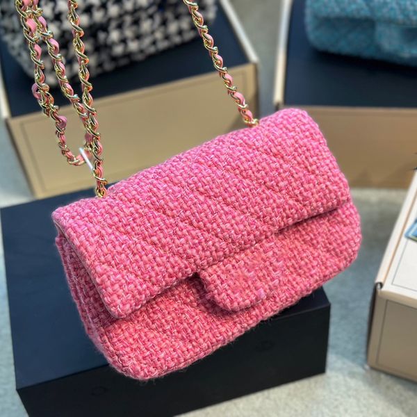womens classic mini flap quilted cross body bags wool tweed antique gold hardware matelasse chain crossbody shoulder purse with back pouch d
womens classic mini flap quilted cross body bags wool tweed antique gold hardware matelasse chain crossbody shoulder purse with back pouch d