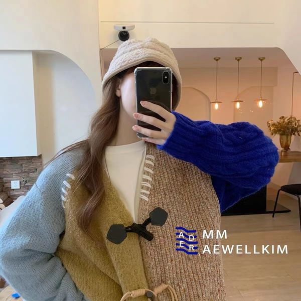 women s knits tees ader error autumn and winter korean designed color blocking for men women medium length sweater with lovers 221206, White
women s knits tees ader error autumn and winter korean designed color blocking for men women medium length sweater with lovers 221206, White
