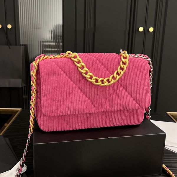 22a womens designer 19 series corduroy quilted bags gold chain handle totes two-tone crossbody shoulder purse 5 colors outdoor sacoche seral
22a womens designer 19 series corduroy quilted bags gold chain handle totes two-tone crossbody shoulder purse 5 colors outdoor sacoche seral