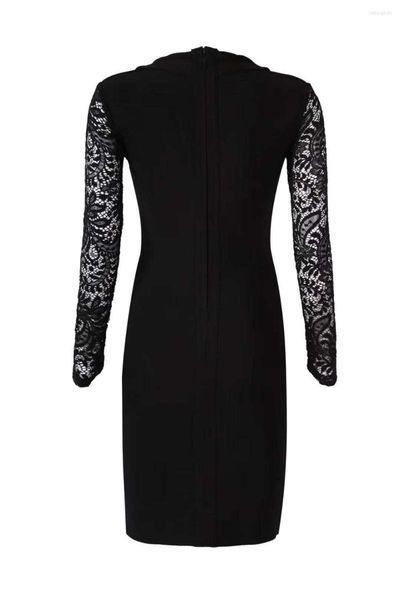 casual dresses 2022 trendy black design mini dress long sleeves bodycon office work lace splicing celebrity party club bandage, Black;gray
casual dresses 2022 trendy black design mini dress long sleeves bodycon office work lace splicing celebrity party club bandage, Black;gray