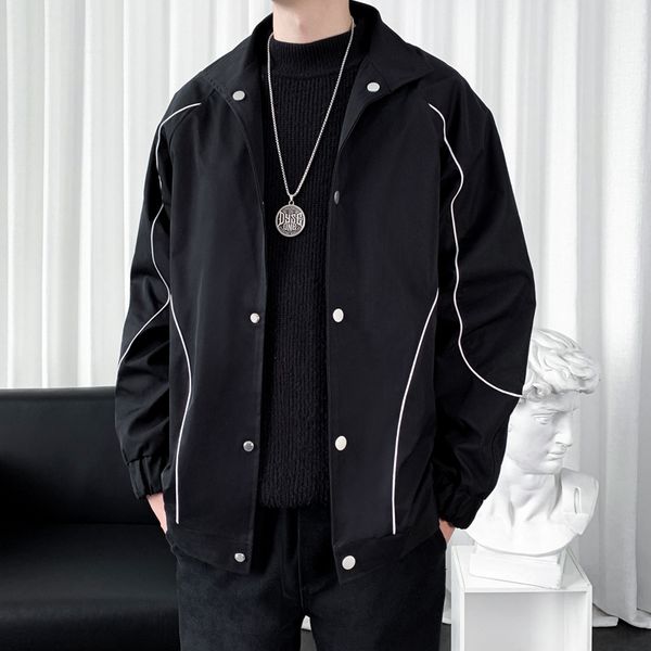 mens jackets legible spring autumn jacket men casual loose coats male solid turn down collar jackets for man 221207, Black;brown
mens jackets legible spring autumn jacket men casual loose coats male solid turn down collar jackets for man 221207, Black;brown