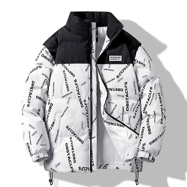 men s down parkas oversized thick warm jacket ladies hip hop fashion street clothes winter casual harajuku print plush 221206, Black
men s down parkas oversized thick warm jacket ladies hip hop fashion street clothes winter casual harajuku print plush 221206, Black