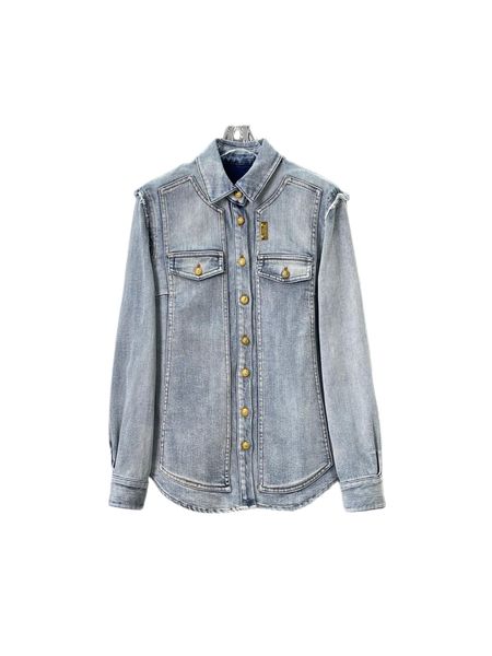 autumn and winter temperament new metal button used washing denim coat, Black;brown
autumn and winter temperament new metal button used washing denim coat, Black;brown