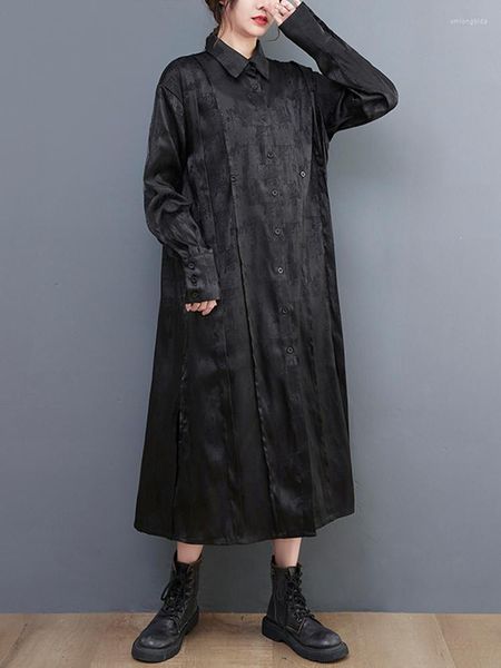 casual dresses 2022 spring autumn black vintage split print for women long sleeve loose shirt dress fashion elegant clothing, Black;gray
casual dresses 2022 spring autumn black vintage split print for women long sleeve loose shirt dress fashion elegant clothing, Black;gray