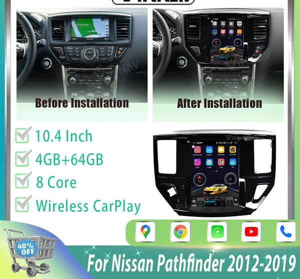 10.4 inch px8 64g carplay radio for nissan pathfinder 2012-2019 1080p hd 4g wifi navigation gps original car function plug&play
10.4 inch px8 64g carplay radio for nissan pathfinder 2012-2019 1080p hd 4g wifi navigation gps original car function plug&play