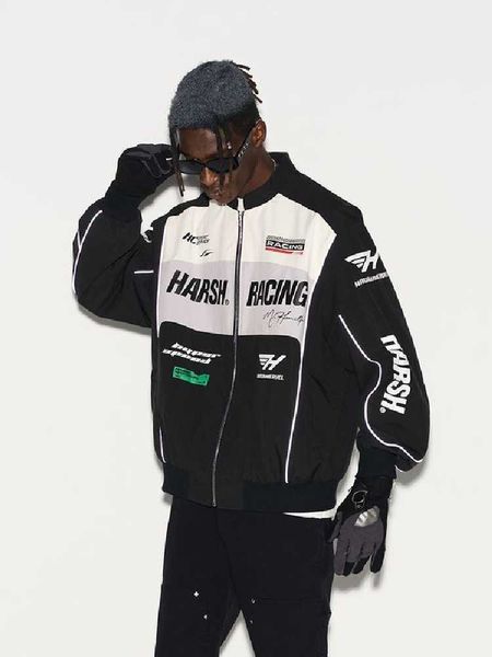 men's jackets streetwear letter print motorcycle jacket men chaquetas hombre vintage racing suit spring coat windproof baseball jacket, Black;brown
men's jackets streetwear letter print motorcycle jacket men chaquetas hombre vintage racing suit spring coat windproof baseball jacket, Black;brown