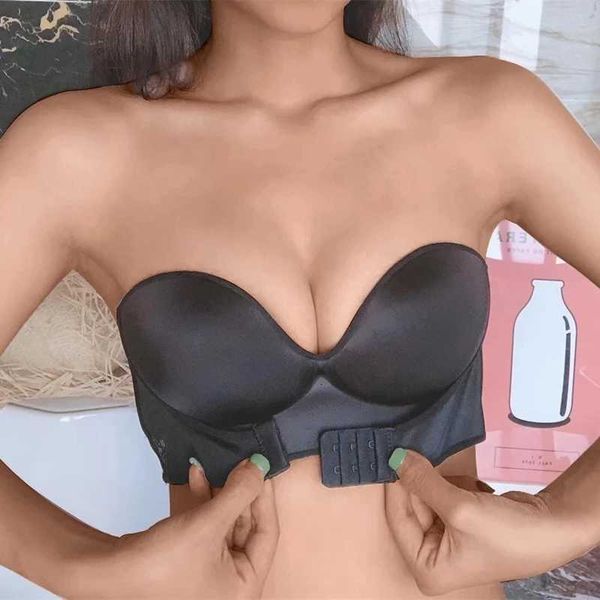 front closure push up bra women invisible bras underwear lingerie for female brassiere strapless seamless bralette abc cup, Red;black
front closure push up bra women invisible bras underwear lingerie for female brassiere strapless seamless bralette abc cup, Red;black