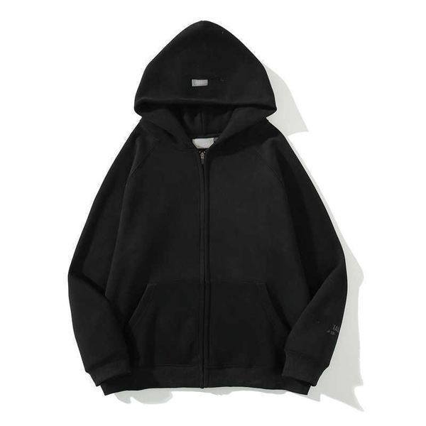 men's and women's hoodies 2022 fashion brand essential autumn winter new style multi thread reflective letter zipper hooded sweate, Black
men's and women's hoodies 2022 fashion brand essential autumn winter new style multi thread reflective letter zipper hooded sweate, Black