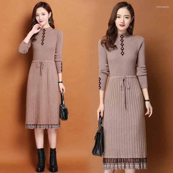 casual dresses women dress spring autumn winter korean fashion o-neck long sleeve knitted mid-length femme ladies vestidos h912, Black;gray
casual dresses women dress spring autumn winter korean fashion o-neck long sleeve knitted mid-length femme ladies vestidos h912, Black;gray