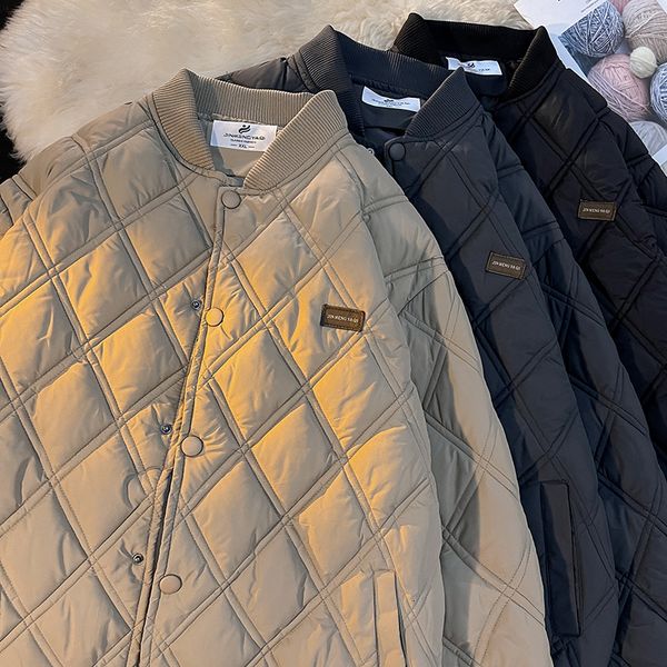 men s down parkas puffer jacket winter cotton coat thermal men women style couple fashion solid casual streetwear oversize 221206, Black
men s down parkas puffer jacket winter cotton coat thermal men women style couple fashion solid casual streetwear oversize 221206, Black