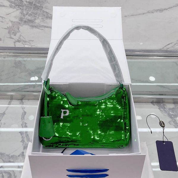 women underarm hobo clutch bags luxury classic logo with shoulder strap nylon paillette crossbody tote glistening designer purses handbags l
women underarm hobo clutch bags luxury classic logo with shoulder strap nylon paillette crossbody tote glistening designer purses handbags l