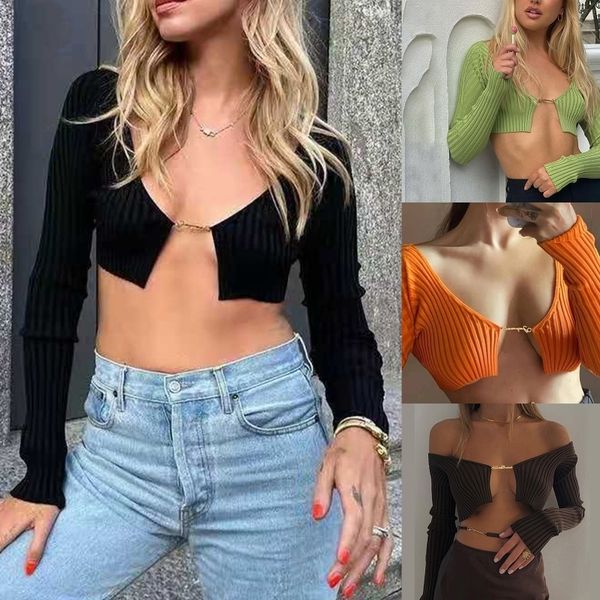 women s knits tees female slim cardigan v neck metal buckle knitted open front sweater long sleeve sun protection cropped coat l21e 221206, White
women s knits tees female slim cardigan v neck metal buckle knitted open front sweater long sleeve sun protection cropped coat l21e 221206, White