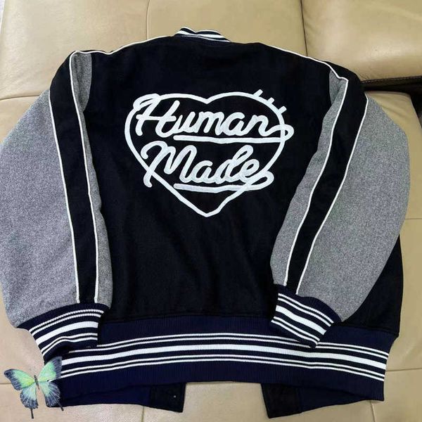men's jackets human made new maury duck embroidery heart baseball jacket thick winter cotton outwear clothes cardigan t221212, Black;brown
men's jackets human made new maury duck embroidery heart baseball jacket thick winter cotton outwear clothes cardigan t221212, Black;brown