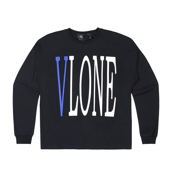 vlone designer mens round neck hoodies fashion long sleeve t shirts casual streetwear blue big v print sweatshirts size s-xl, Black 
vlone designer mens round neck hoodies fashion long sleeve t shirts casual streetwear blue big v print sweatshirts size s-xl, Black