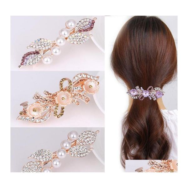 hair clips barrettes rhinestone imitation pearl hair clips bow leaves flowers spring barrettes women lady hairpin headwear charm j dhofp, Golden;silver
hair clips barrettes rhinestone imitation pearl hair clips bow leaves flowers spring barrettes women lady hairpin headwear charm j dhofp, Golden;silver
